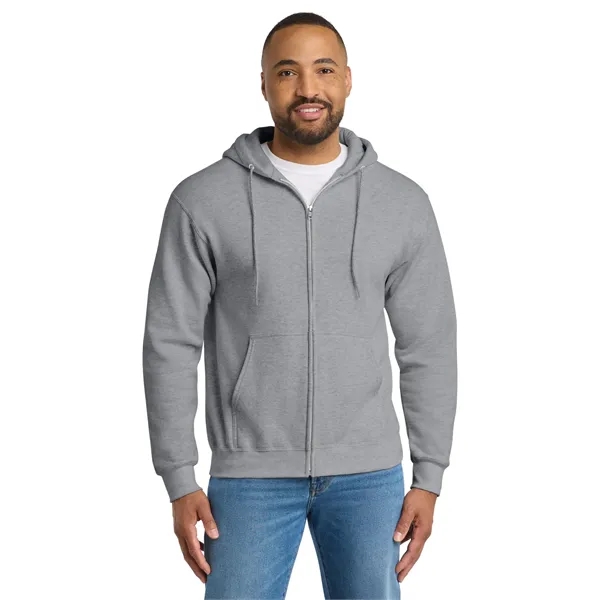 Port & Co Tall Essential Fleece Full-Zip Hooded Sweatshirt. - Port & Co Tall Essential Fleece Full-Zip Hooded Sweatshirt. - Image 5 of 39