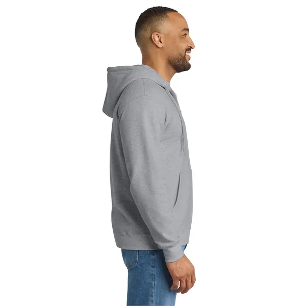 Port & Co Tall Essential Fleece Full-Zip Hooded Sweatshirt. - Port & Co Tall Essential Fleece Full-Zip Hooded Sweatshirt. - Image 8 of 39