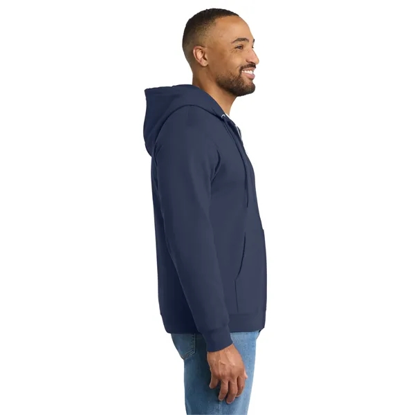 Port & Co Tall Essential Fleece Full-Zip Hooded Sweatshirt. - Port & Co Tall Essential Fleece Full-Zip Hooded Sweatshirt. - Image 25 of 39