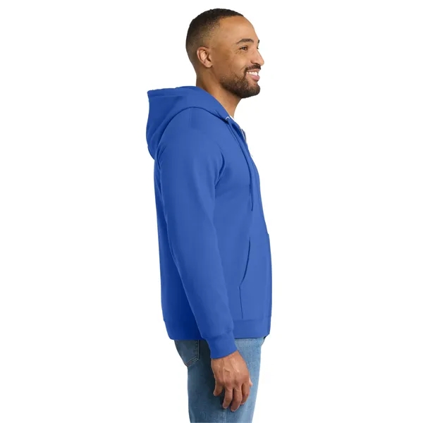 Port & Co Tall Essential Fleece Full-Zip Hooded Sweatshirt. - Port & Co Tall Essential Fleece Full-Zip Hooded Sweatshirt. - Image 31 of 39
