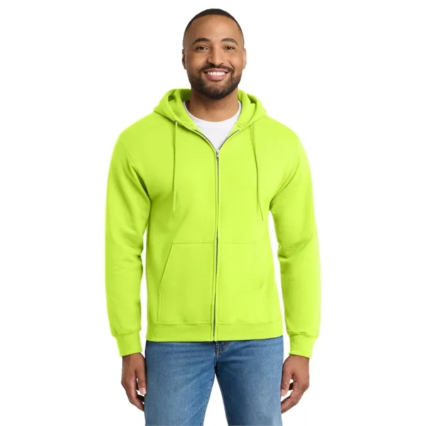 Port & Co Tall Essential Fleece Full-Zip Hooded Sweatshirt. - Port & Co Tall Essential Fleece Full-Zip Hooded Sweatshirt. - Image 34 of 39