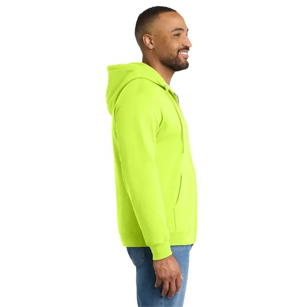 Port & Co Tall Essential Fleece Full-Zip Hooded Sweatshirt. - Port & Co Tall Essential Fleece Full-Zip Hooded Sweatshirt. - Image 37 of 39
