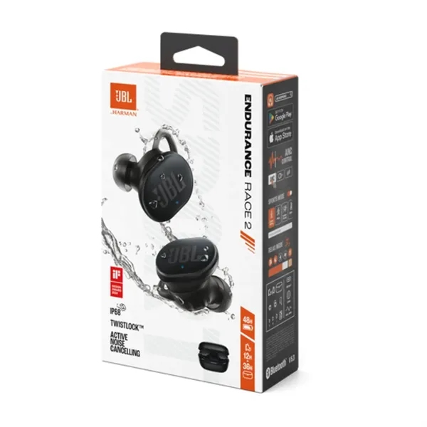 JBL® Endurance Race 2 Noise Cancelling TWS Sport Earbuds - JBL® Endurance Race 2 Noise Cancelling TWS Sport Earbuds - Image 11 of 13
