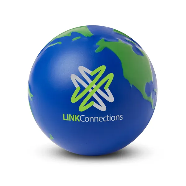 Globe Earth Shape Stress Ball - Globe Earth Shape Stress Ball - Image 0 of 4