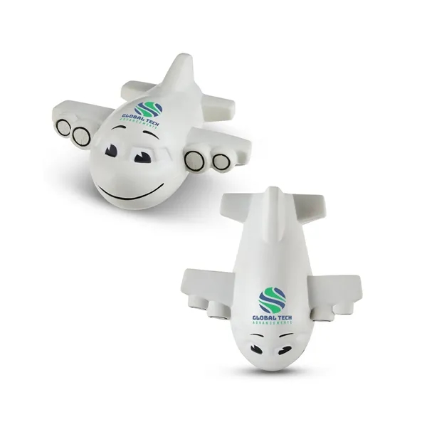 Smiling Airplane Shape Stress Ball - Smiling Airplane Shape Stress Ball - Image 0 of 3