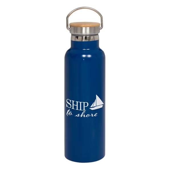 20 oz Vacuum Insulated Water Bottle With Bambo... - 20 oz Vacuum Insulated Water Bottle With Bambo... - Image 4 of 11