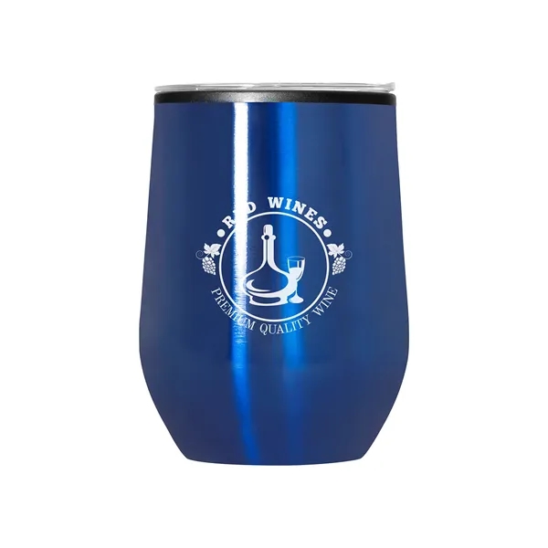 12 oz Budget Stemless Wine Tumbler With Lid - 12 oz Budget Stemless Wine Tumbler With Lid - Image 3 of 8
