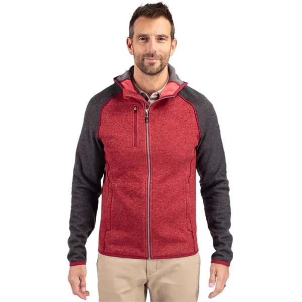 Cutter & Buck Mainsail Full Zip Hooded Mens Jacket - Cutter & Buck Mainsail Full Zip Hooded Mens Jacket - Image 3 of 10