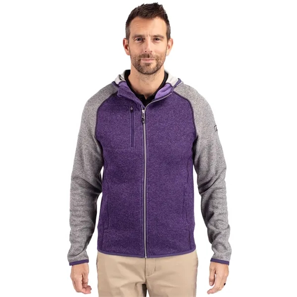 Cutter & Buck Mainsail Full Zip Hooded Mens Jacket - Cutter & Buck Mainsail Full Zip Hooded Mens Jacket - Image 6 of 10