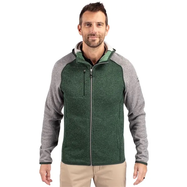 Cutter & Buck Mainsail Full Zip Hooded Mens Jacket - Cutter & Buck Mainsail Full Zip Hooded Mens Jacket - Image 7 of 10