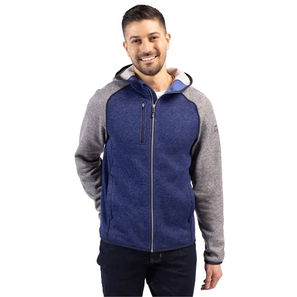 Cutter & Buck Mainsail Full Zip Hooded Mens Jacket - Cutter & Buck Mainsail Full Zip Hooded Mens Jacket - Image 10 of 10