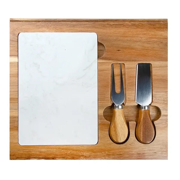 Carson 4-Piece Acacia Wood Cheese Set - Carson 4-Piece Acacia Wood Cheese Set - Image 1 of 7