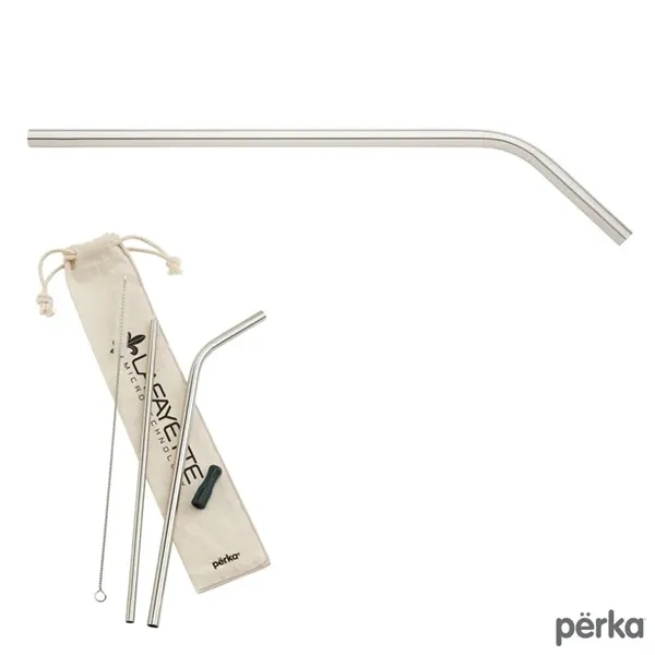 Perka® Avila 5-Piece Stainless Steel Straw Set - Perka® Avila 5-Piece Stainless Steel Straw Set - Image 2 of 10