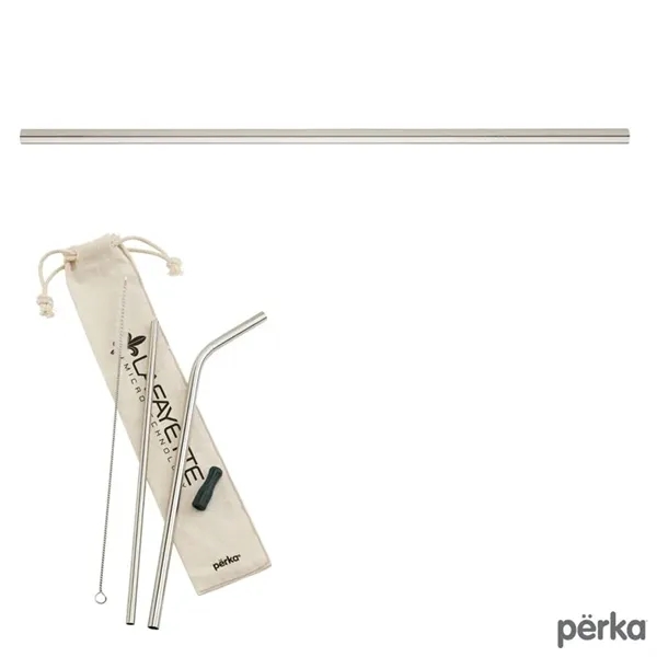 Perka® Avila 5-Piece Stainless Steel Straw Set - Perka® Avila 5-Piece Stainless Steel Straw Set - Image 3 of 10