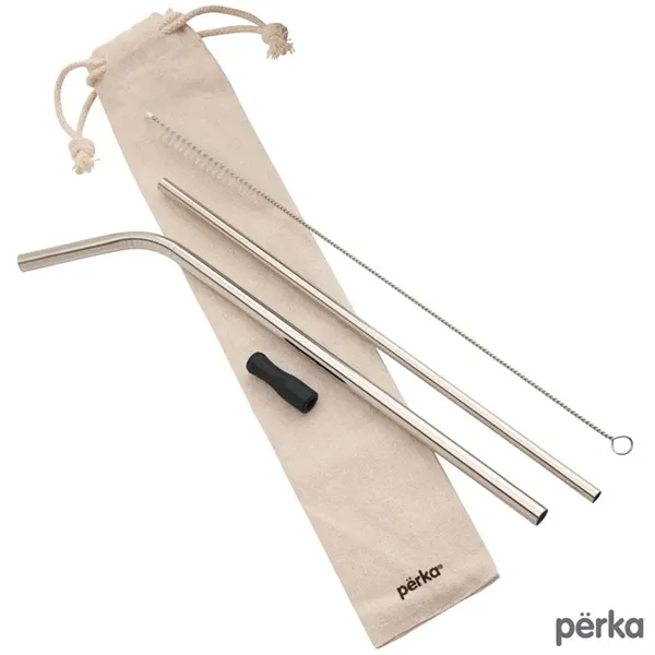 Perka® Avila 5-Piece Stainless Steel Straw Set - Perka® Avila 5-Piece Stainless Steel Straw Set - Image 8 of 10