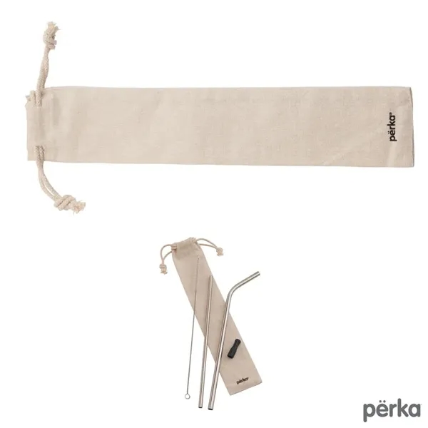 Perka® Avila 5-Piece Stainless Steel Straw Set - Perka® Avila 5-Piece Stainless Steel Straw Set - Image 10 of 10
