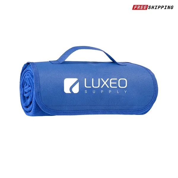 Roll Up Fleece Blanket with Carry Handle - Roll Up Fleece Blanket with Carry Handle - Image 0 of 2