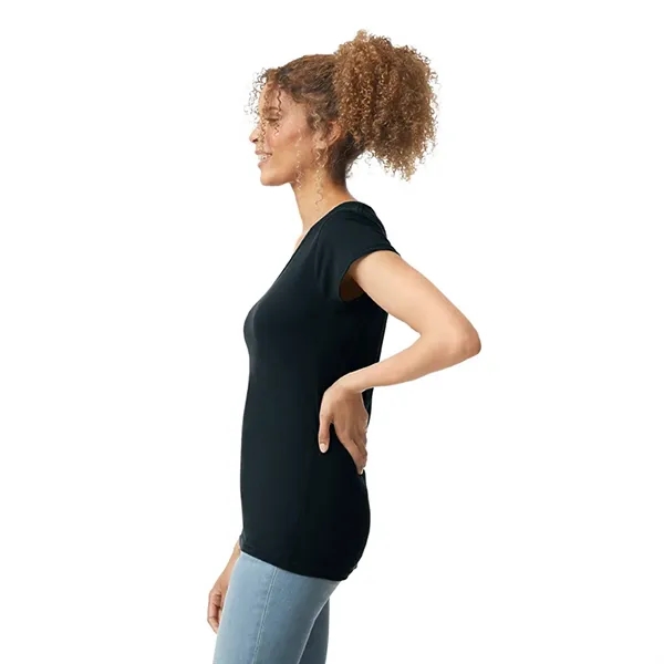 Gildan 4.5oz Ladies V-Neck T - Gildan 4.5oz Ladies V-Neck T - Image 10 of 29
