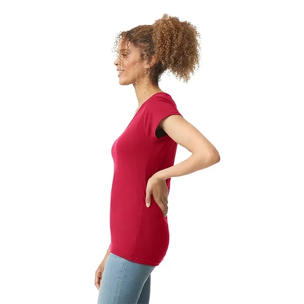 Gildan 4.5oz Ladies V-Neck T - Gildan 4.5oz Ladies V-Neck T - Image 15 of 29