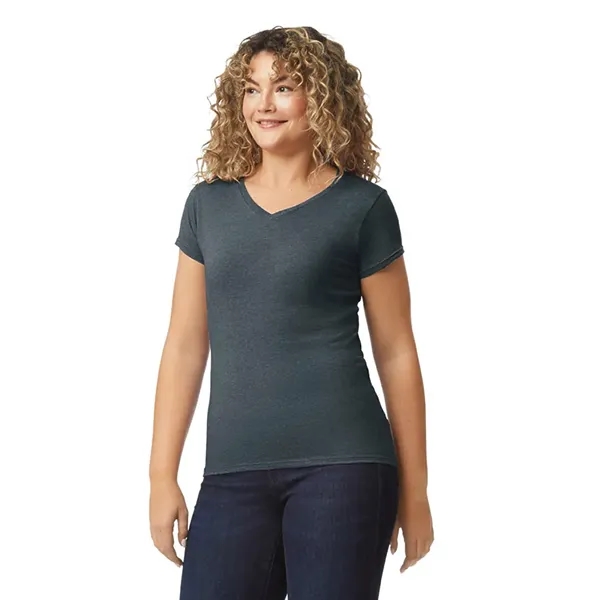 Gildan 4.5oz Ladies V-Neck T - Gildan 4.5oz Ladies V-Neck T - Image 17 of 29