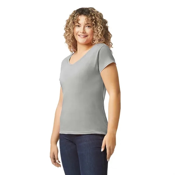 Gildan 4.5oz Ladies V-Neck T - Gildan 4.5oz Ladies V-Neck T - Image 21 of 29