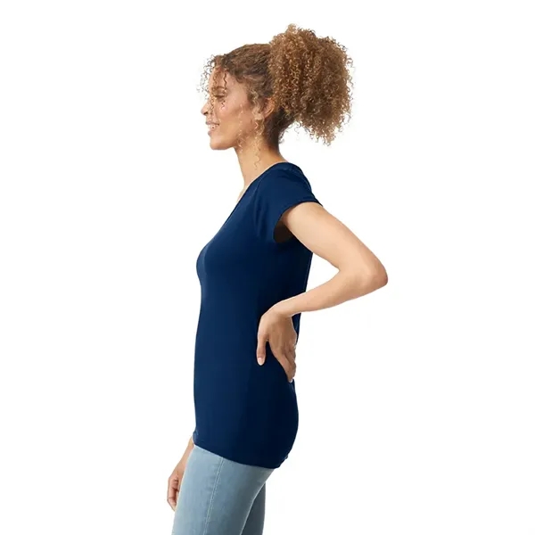 Gildan 4.5oz Ladies V-Neck T - Gildan 4.5oz Ladies V-Neck T - Image 24 of 29