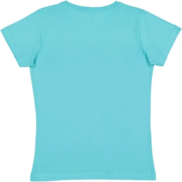 LAT 4.5oz 100% Ladies V Neck T - LAT 4.5oz 100% Ladies V Neck T - Image 14 of 51