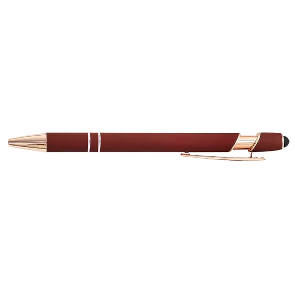 Rose Gold Soft-Touch Aluminum Pen w/ Stylus - Rose Gold Soft-Touch Aluminum Pen w/ Stylus - Image 11 of 11