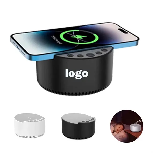 3 in 1 Wireless Charger Sleeping Machine BT Speaker - 3 in 1 Wireless Charger Sleeping Machine BT Speaker - Image 0 of 4