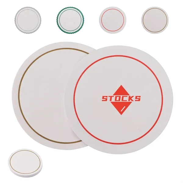3.35" Full Color Disposable Absorbent Paper Coasters - 3.35" Full Color Disposable Absorbent Paper Coasters - Image 0 of 2