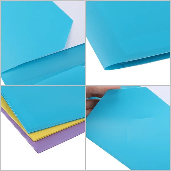 11.4"x9.3" Plastic Double Pocket Folder - 11.4"x9.3" Plastic Double Pocket Folder - Image 2 of 2