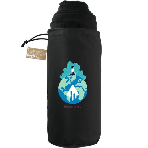 100% Recycled PET Fleece Blanket with RPET Pouch - 100% Recycled PET Fleece Blanket with RPET Pouch - Image 1 of 16