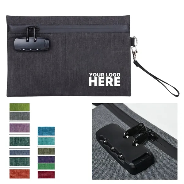 Document Storage Bag with Combination Lock
