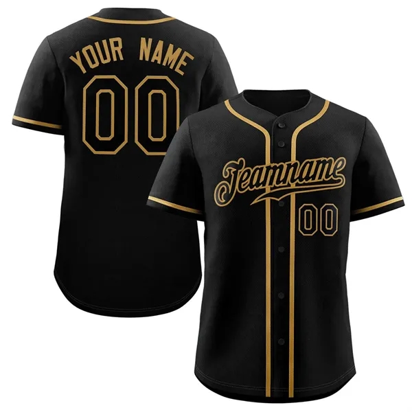 Custom Black Old Classic Style Authentic Baseball Jersey - Custom Black Old Classic Style Authentic Baseball Jersey - Image 0 of 0