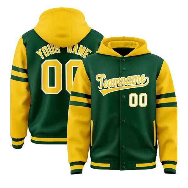 Custom Raglan Sleeves Varsity Full-Snap Letterman - Custom Raglan Sleeves Varsity Full-Snap Letterman - Image 0 of 0
