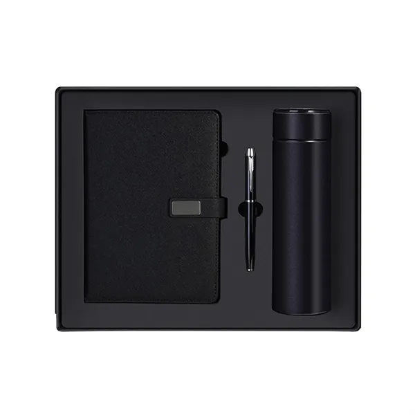 Business Gift Set W/ A5 Notebook, Led Insulated Bottle & Pen - Business Gift Set W/ A5 Notebook, Led Insulated Bottle & Pen - Image 2 of 4