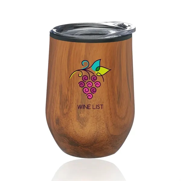 12 oz. Palmera Stemless Wine Glasses with Lid - 12 oz. Palmera Stemless Wine Glasses with Lid - Image 6 of 7