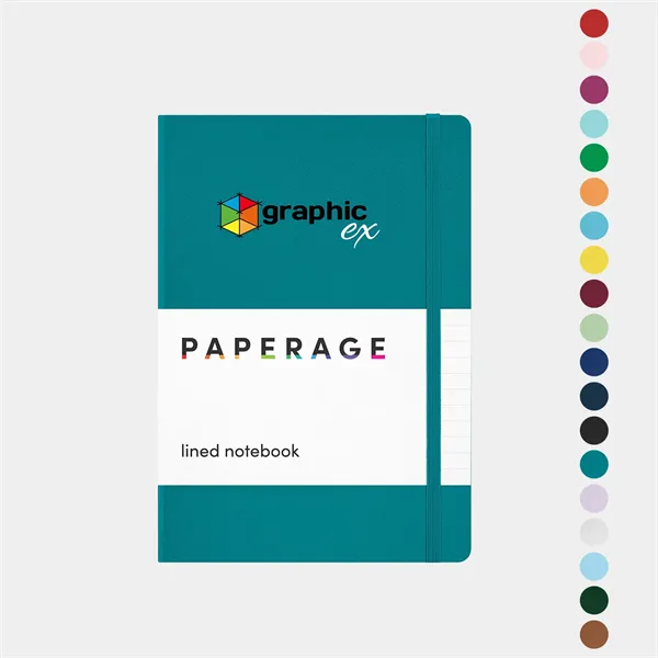 PAPERAGE® Leather Hard Cover Lined Journal Notebook - PAPERAGE® Leather Hard Cover Lined Journal Notebook - Image 0 of 19