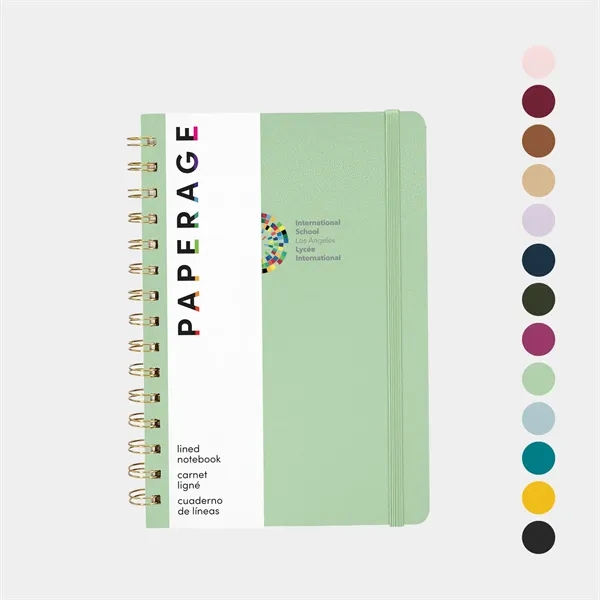 PAPERAGE® Spiral Hardcover Lined Notebook with 160 Pages - PAPERAGE® Spiral Hardcover Lined Notebook with 160 Pages - Image 0 of 13
