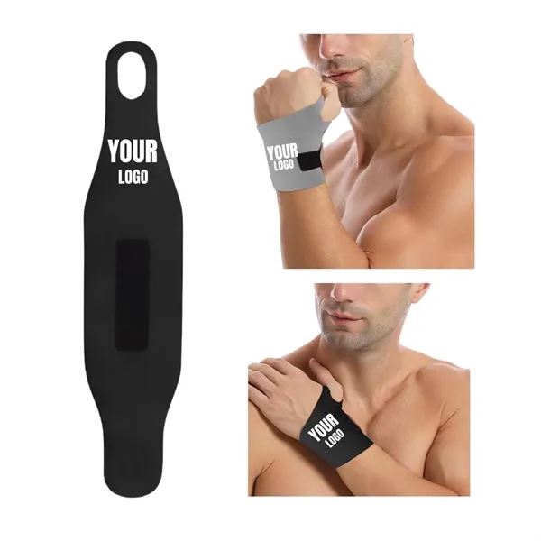 Adjustable Hook-and-Loop Pressure Sport Wrist Brace - Adjustable Hook-and-Loop Pressure Sport Wrist Brace - Image 1 of 5