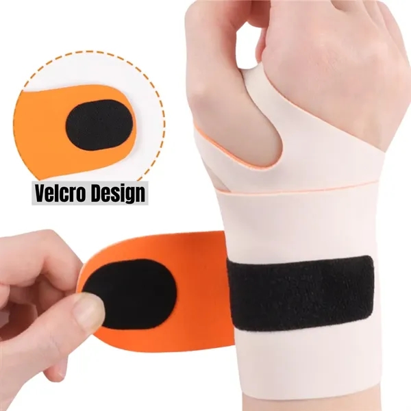 Adjustable Hook-and-Loop Pressure Sport Wrist Brace - Adjustable Hook-and-Loop Pressure Sport Wrist Brace - Image 3 of 5
