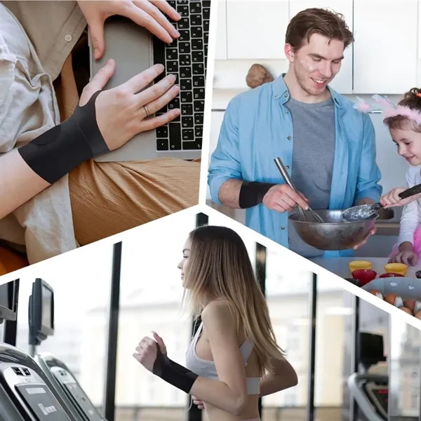 Adjustable Hook-and-Loop Pressure Sport Wrist Brace - Adjustable Hook-and-Loop Pressure Sport Wrist Brace - Image 5 of 5