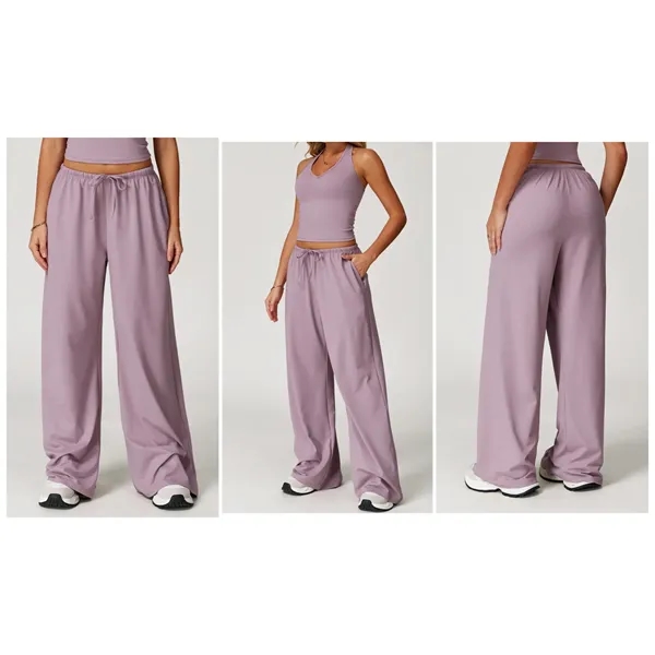 Women's brushed, drapey wide-leg sweats - Women's brushed, drapey wide-leg sweats - Image 1 of 7