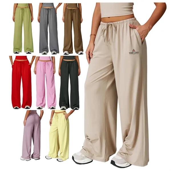 Women's brushed, drapey wide-leg sweats - Women's brushed, drapey wide-leg sweats - Image 0 of 7