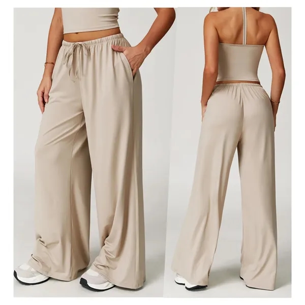 Women's brushed, drapey wide-leg sweats - Women's brushed, drapey wide-leg sweats - Image 2 of 7