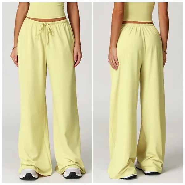 Women's brushed, drapey wide-leg sweats - Women's brushed, drapey wide-leg sweats - Image 4 of 7
