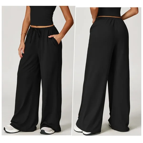 Women's brushed, drapey wide-leg sweats - Women's brushed, drapey wide-leg sweats - Image 5 of 7