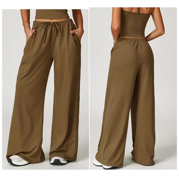 Women's brushed, drapey wide-leg sweats - Women's brushed, drapey wide-leg sweats - Image 6 of 7