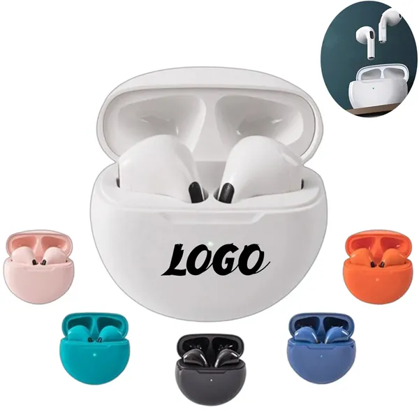 Pro6 TWS Wireless Bluetooth Earbuds In Ear Long Battery - Pro6 TWS Wireless Bluetooth Earbuds In Ear Long Battery - Image 0 of 14