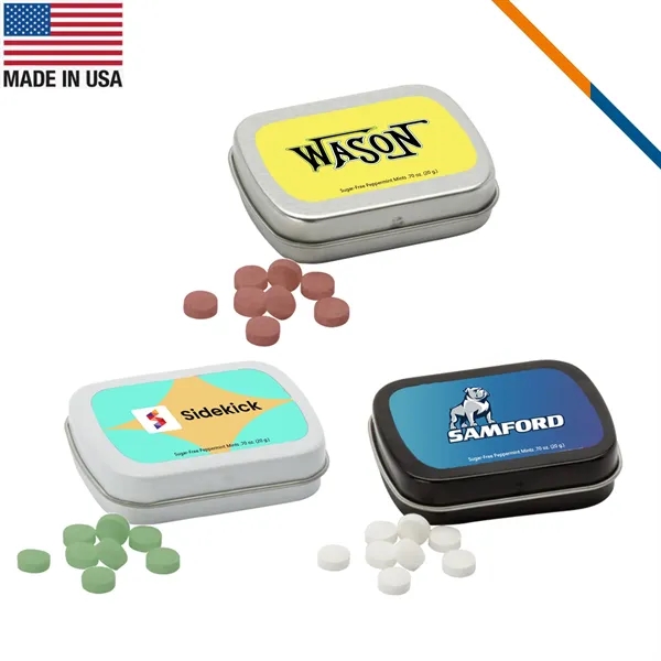 Kael Small Rectangular Hinged Tin Sugar Free Mints - Kael Small Rectangular Hinged Tin Sugar Free Mints - Image 0 of 6